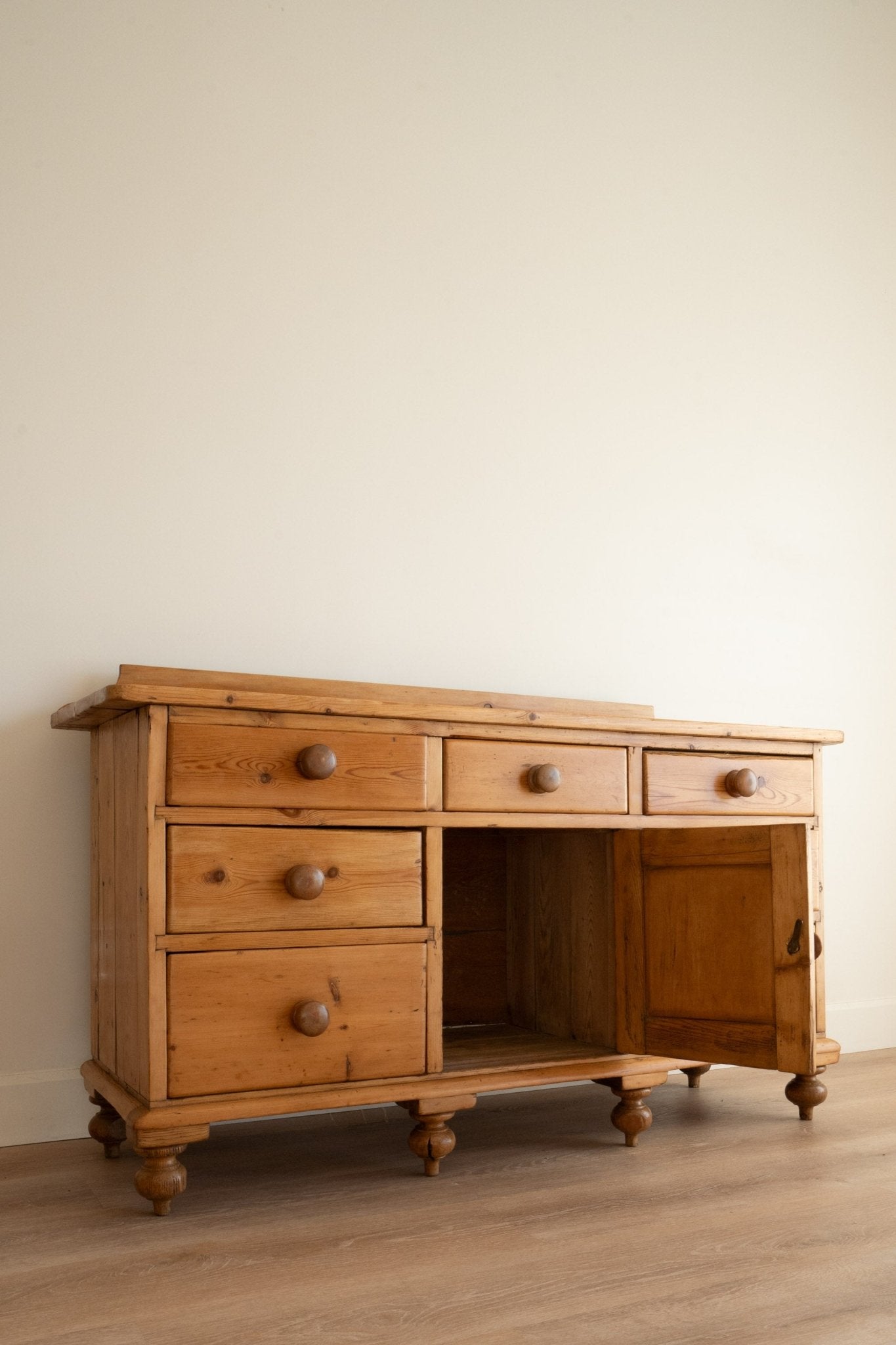 Pine Sideboard With Lip - IDYLL MANOR