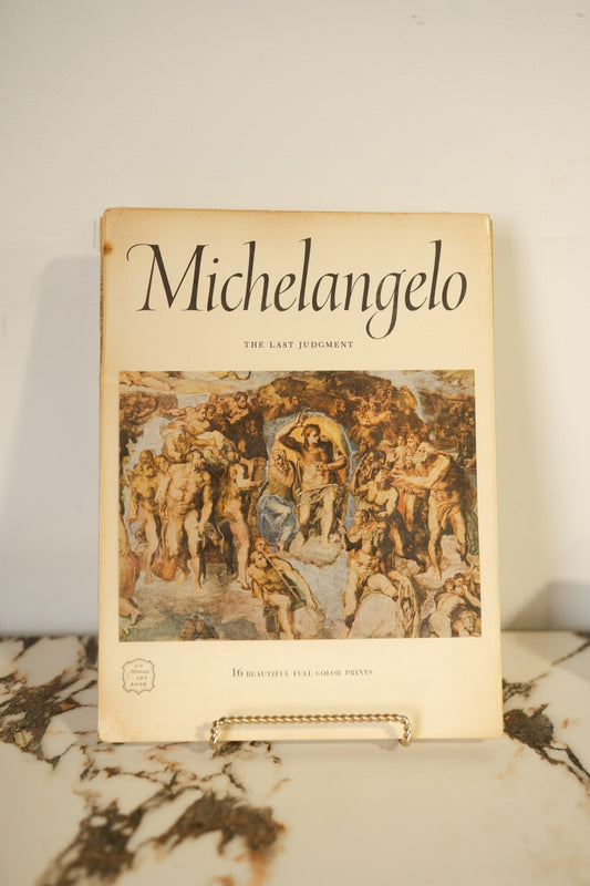 Large Vintage Art Print Coffee Table Book | Michelangelo - IDYLL MANOR