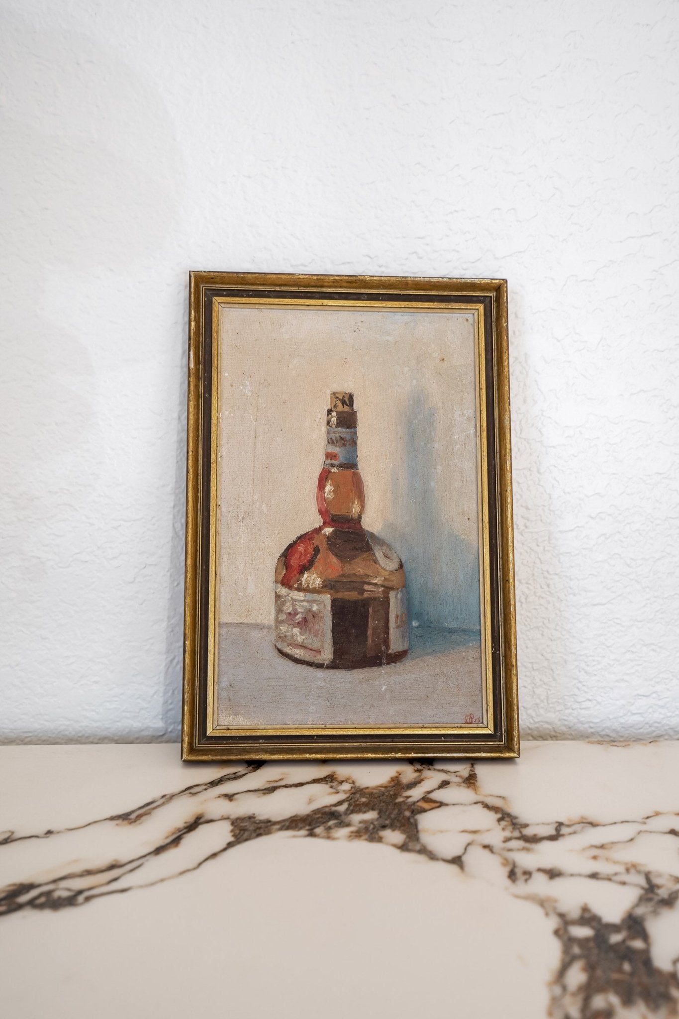 Vintage Grand Marnier Still Life Oil Painting - IDYLL MANOR
