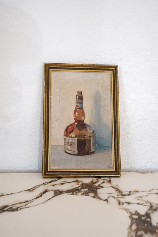 Vintage Grand Marnier Still Life Oil Painting - IDYLL MANOR