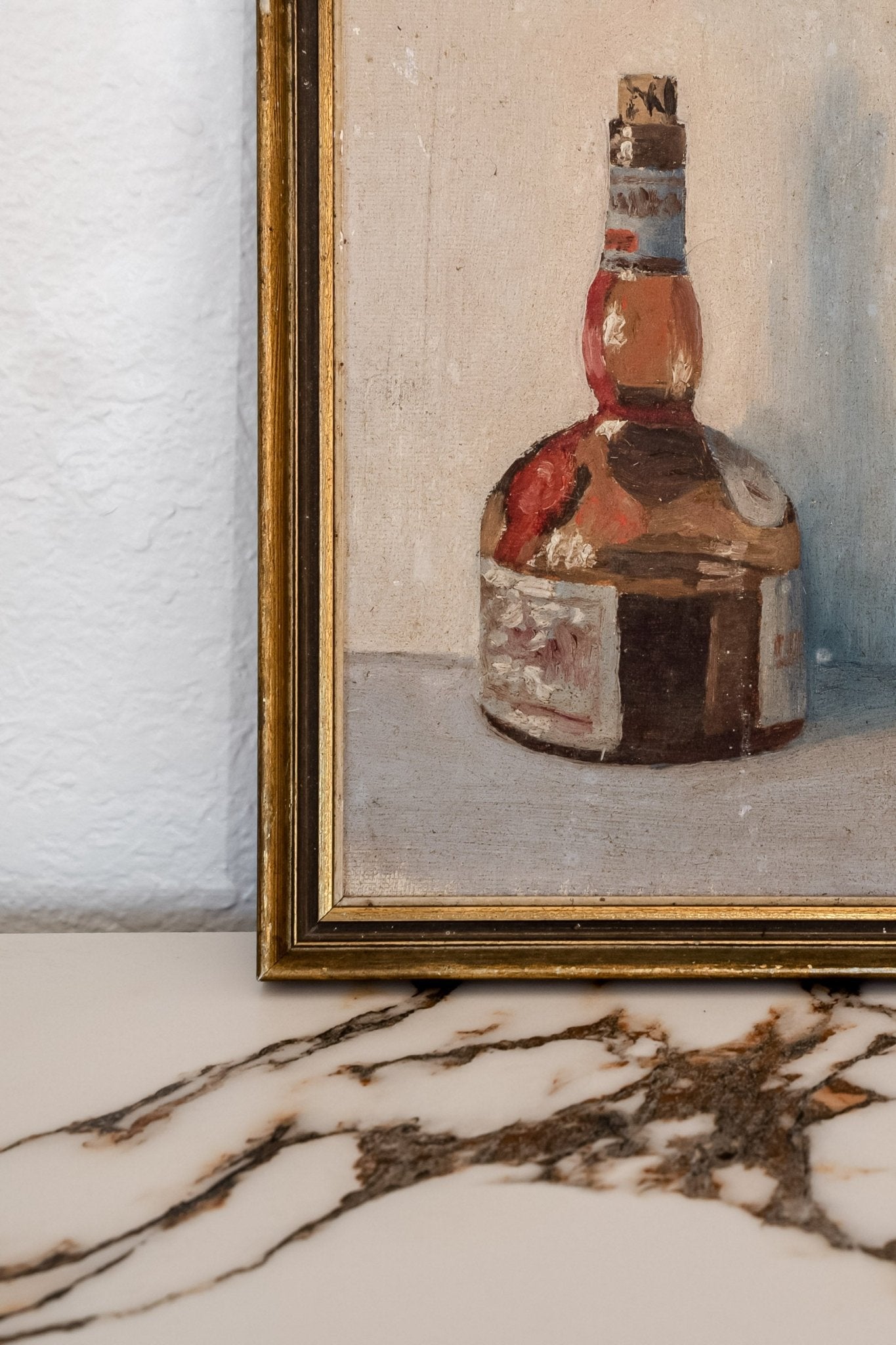 Vintage Grand Marnier Still Life Oil Painting - IDYLL MANOR