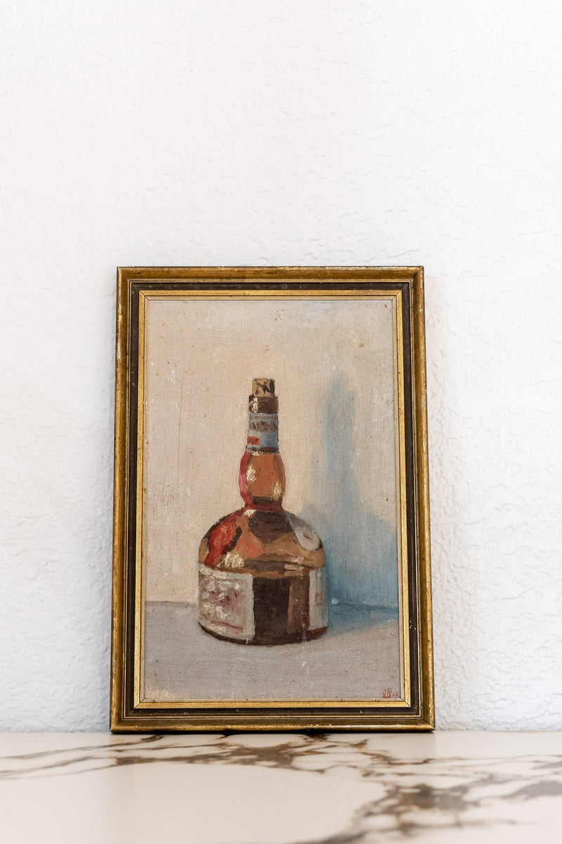 Vintage Grand Marnier Still Life Oil Painting - IDYLL MANOR