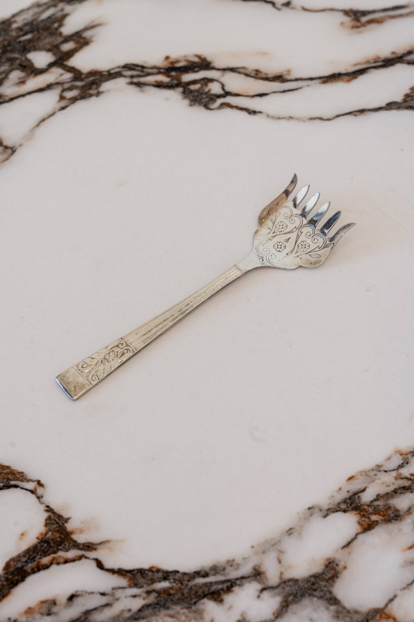 Victorian Silver - Plated Sheffield Serving Forks - IDYLL MANOR