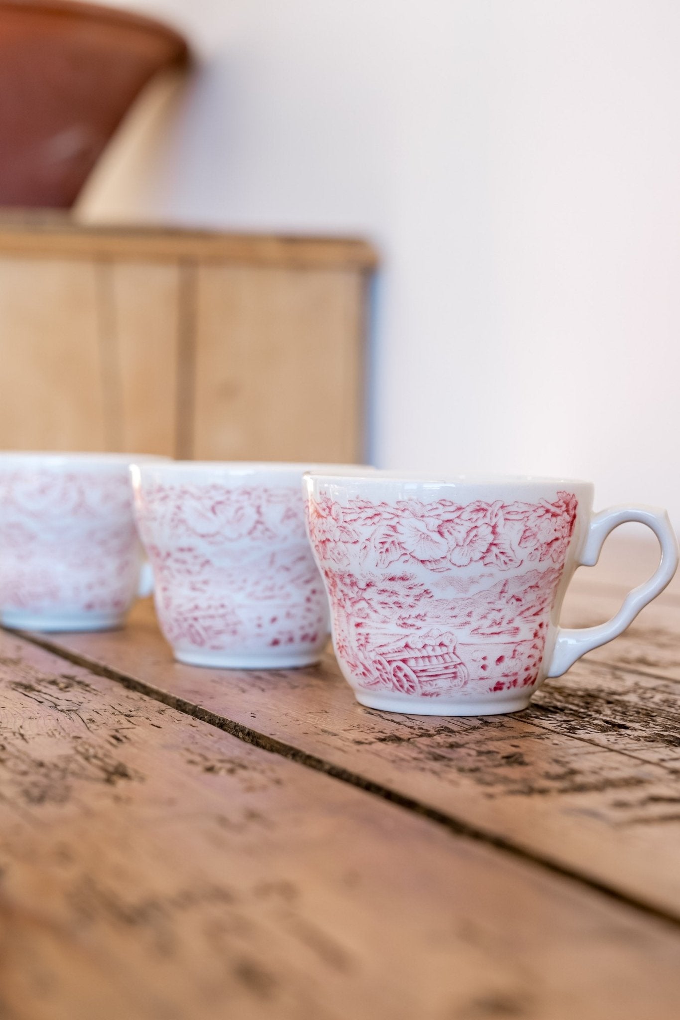 Vintage Transferware Teacups - IDYLL MANOR