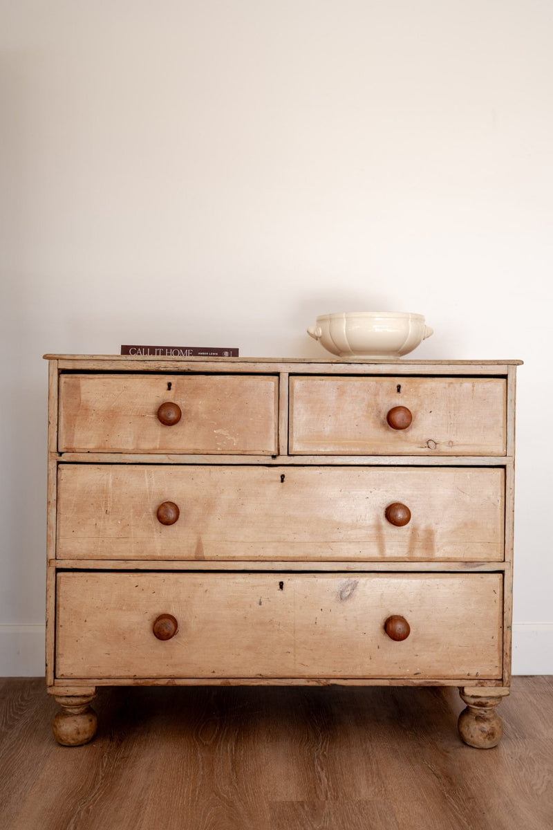 Antique Pine Dresser | Chest of Drawers - IDYLL MANOR