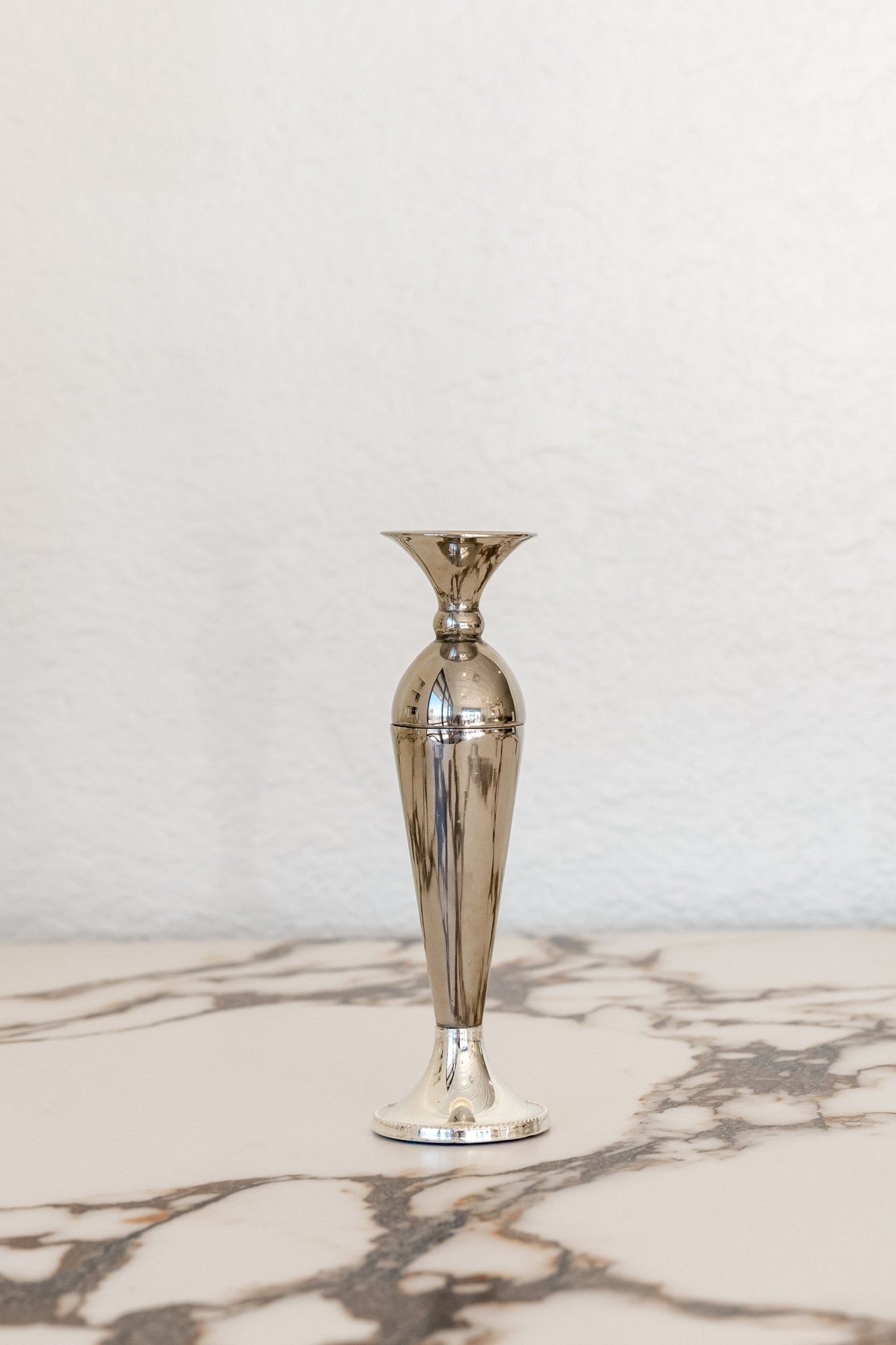 Vintage Silver - Plated Stem Flower Vases (Multiple Styles) - IDYLL MANOR