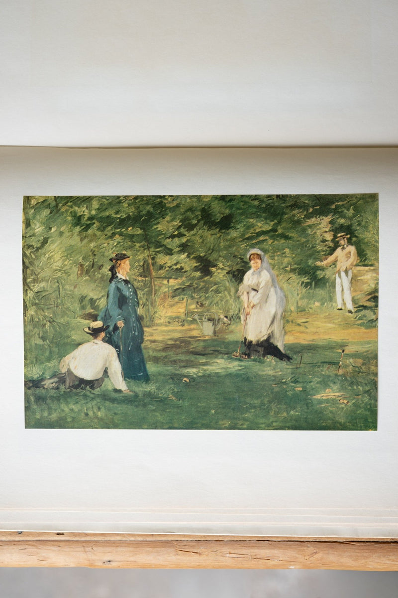 Large Vintage Art Print Coffee Table Book | Manet - IDYLL MANOR