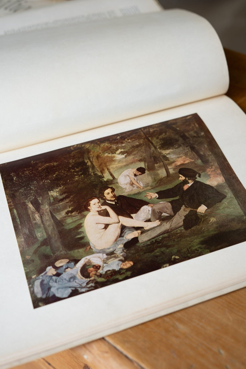 Large Vintage Art Print Coffee Table Book | Manet - IDYLL MANOR