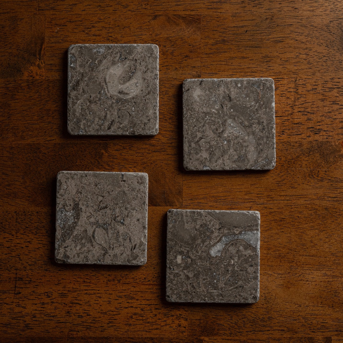 Raw Marble Coaster Set | Fossil