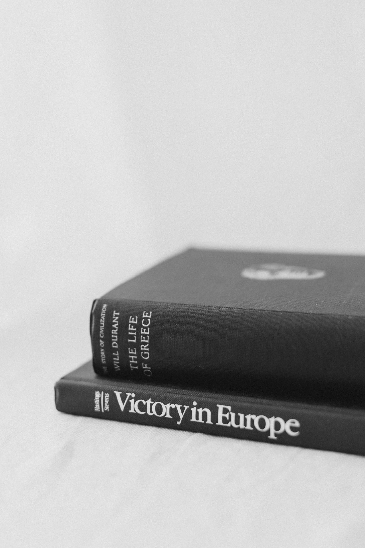 Found Victory in Europe + Life in Greece Book Stack
