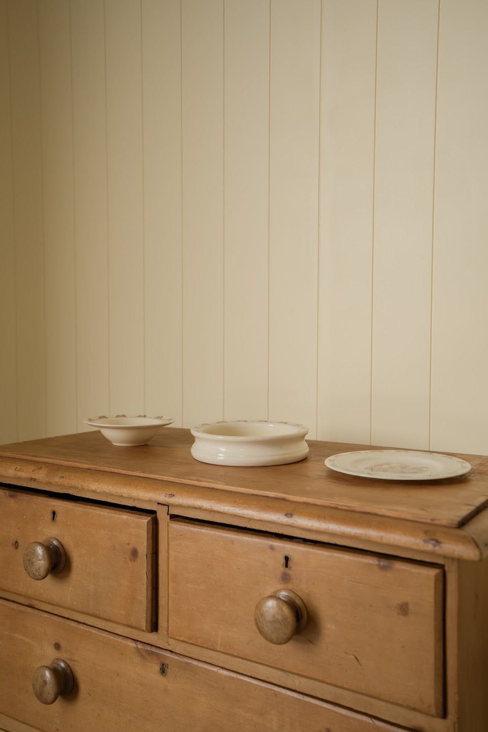 Antique 2-over-2 Chest of Drawers Scalloped Bottom - IDYLL MANOR