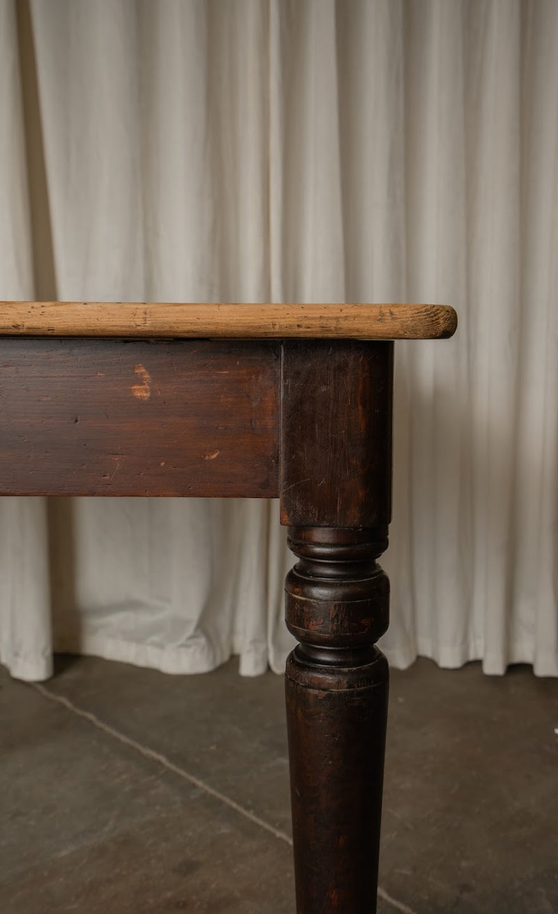 Pine Table Two Toned Table with Light Pine Top