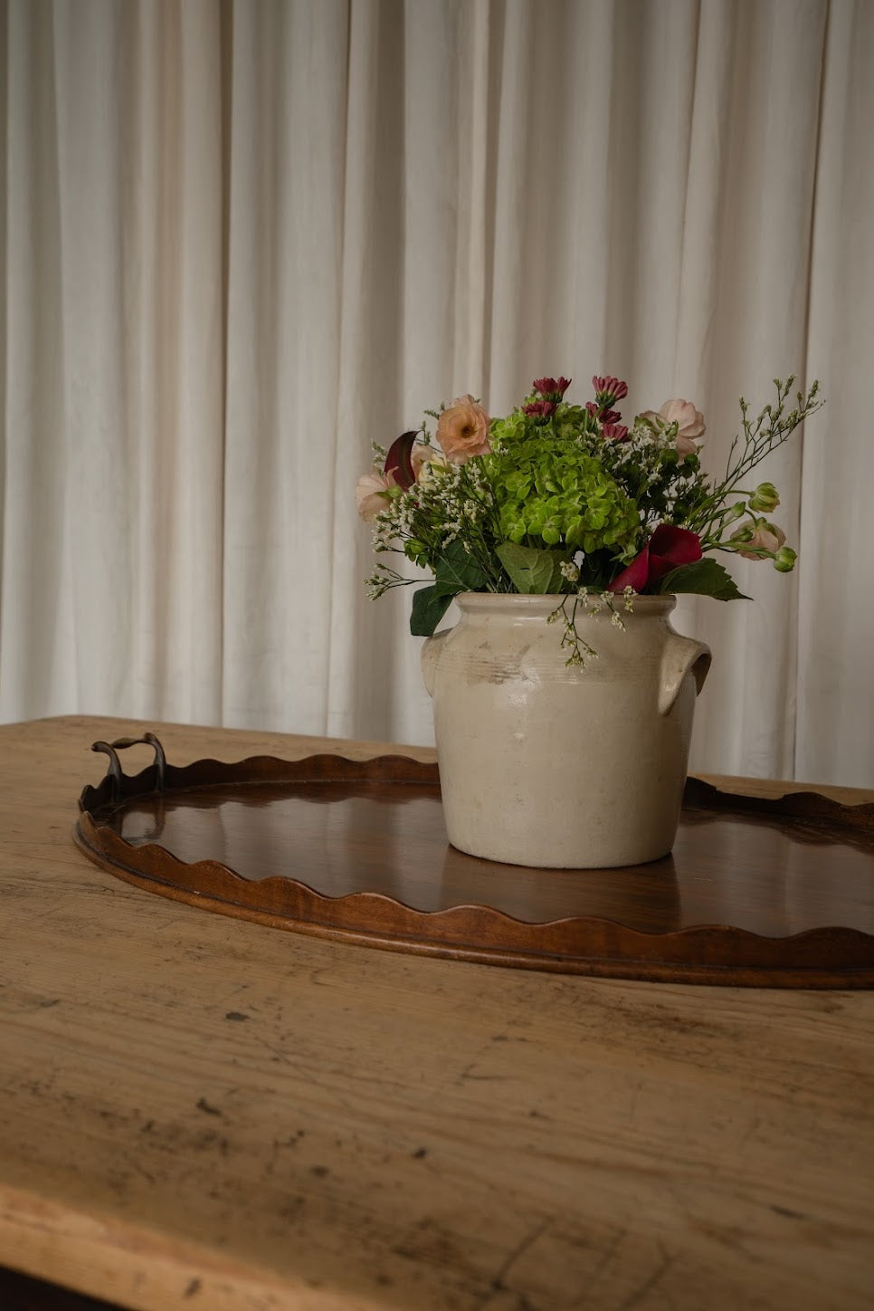 Pine Table Two Toned Table with Light Pine Top