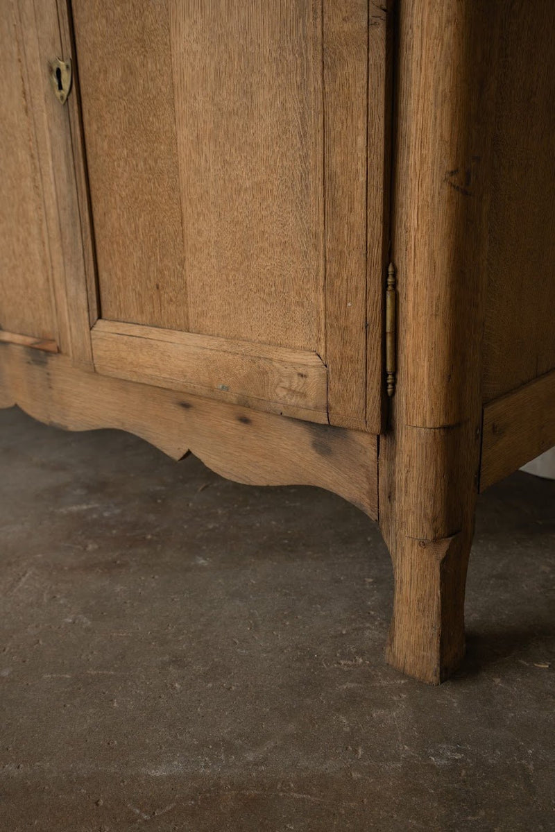 French Kitchen Hutch | Pine Dresser Cabinet with Open Shelving - IDYLL MANOR