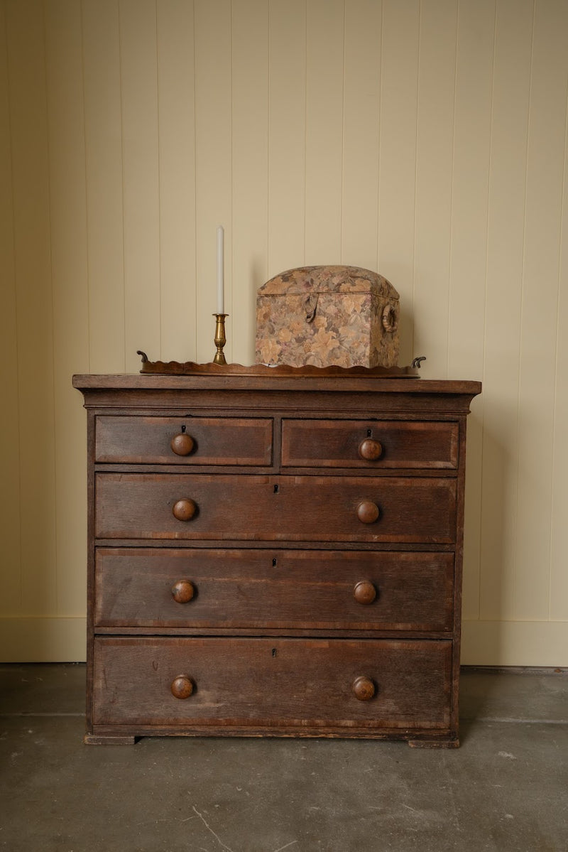 Antique 2-over-3 Chest of Drawers