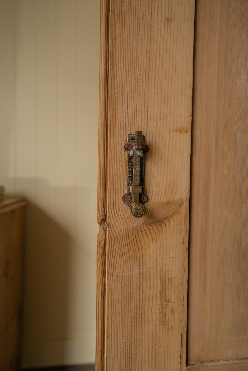 Large Antique Pine Larder Cupboard