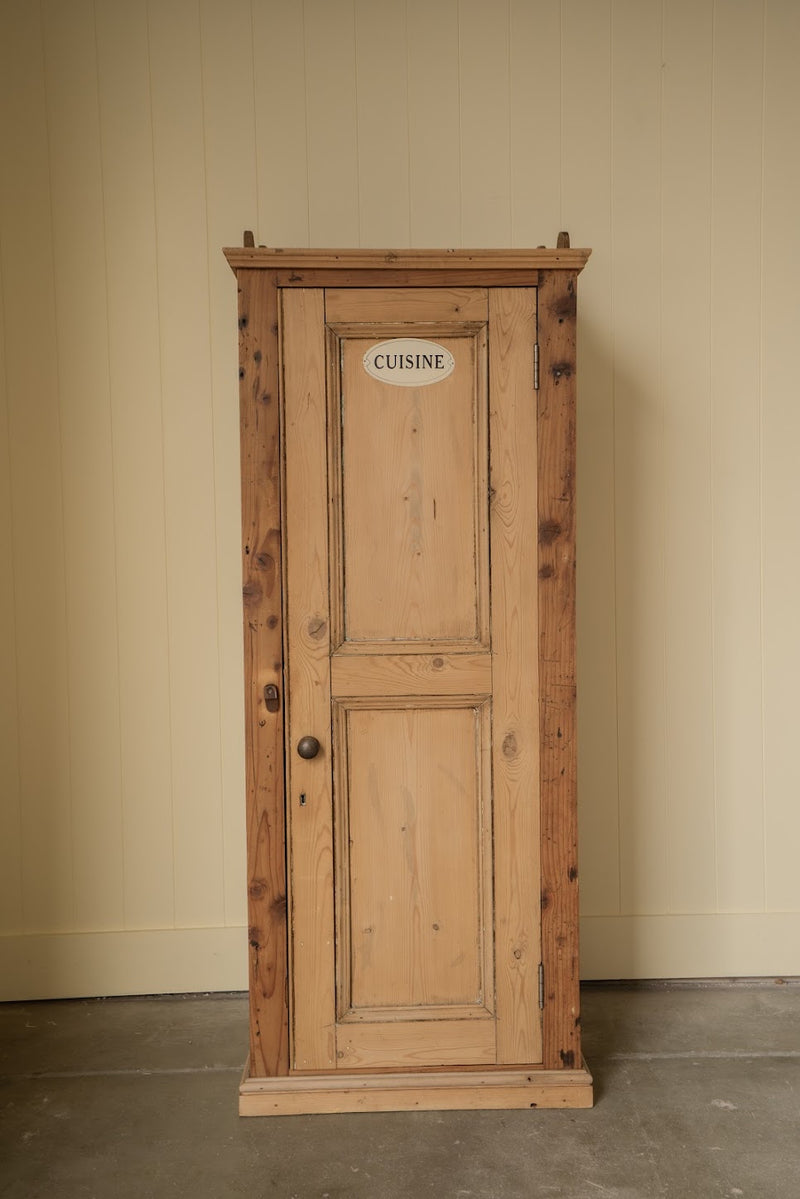 Antique Kitchen Press Cupboard "Cuisine"