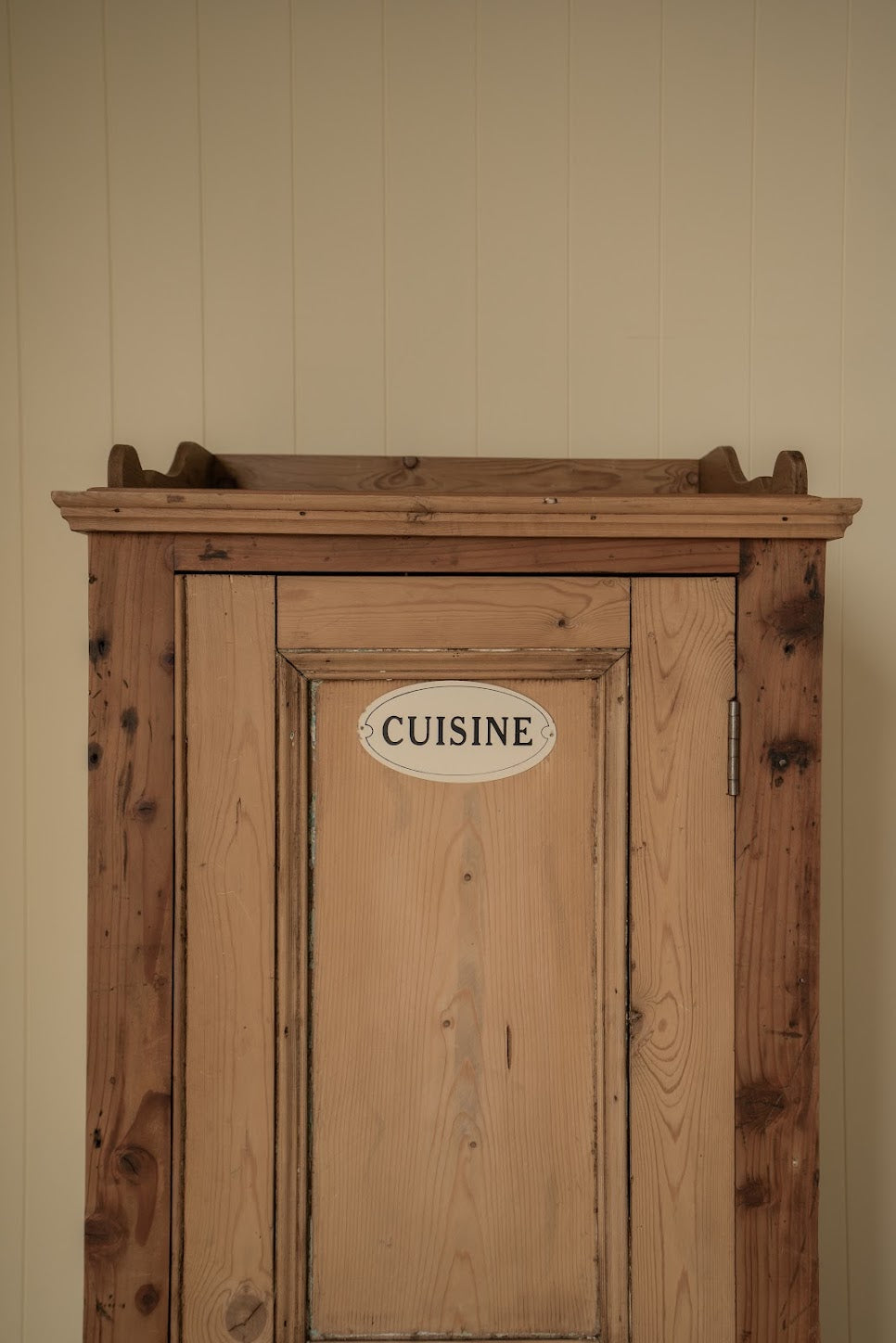Antique Kitchen Press Cupboard "Cuisine"