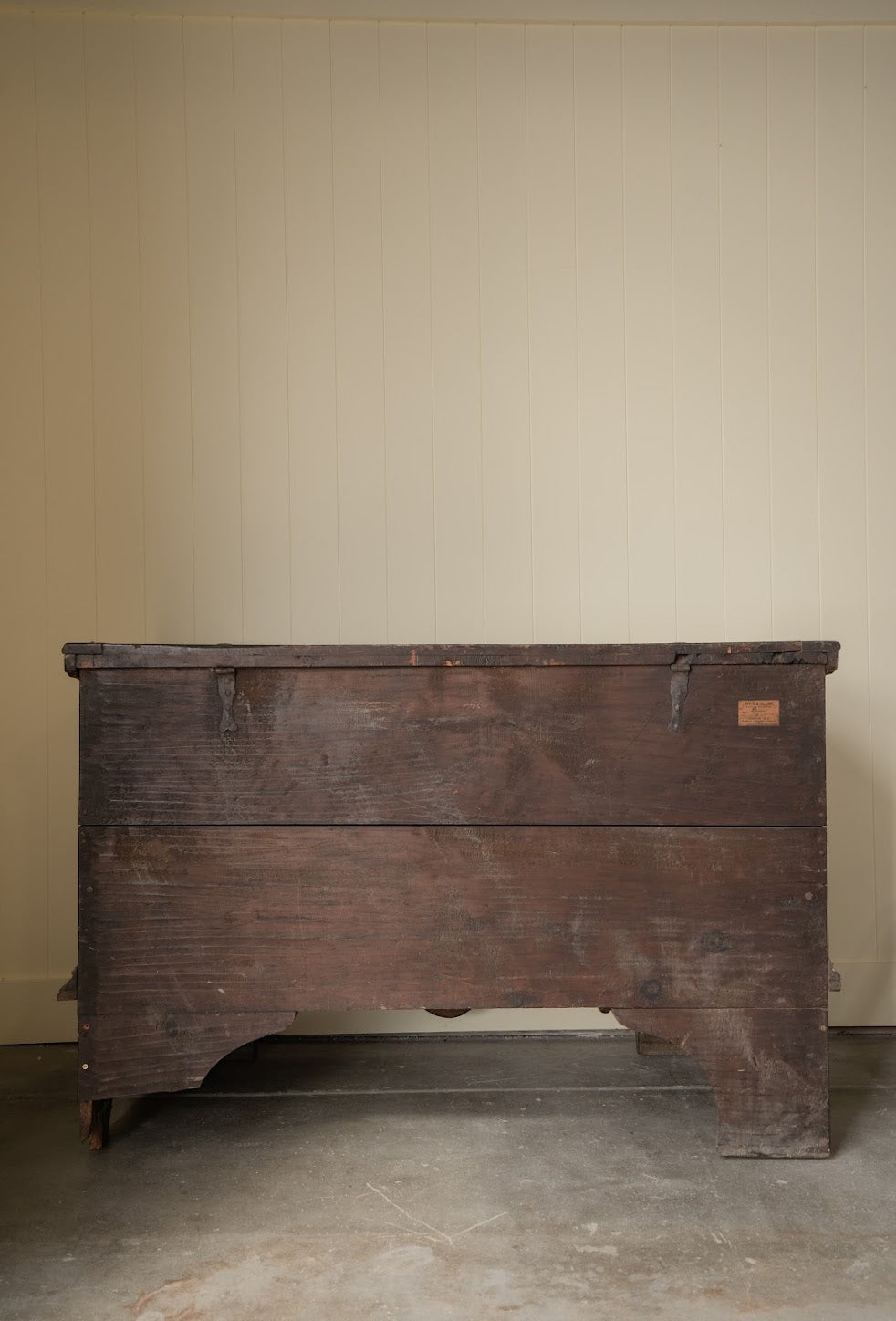 Antique German Alpine Hand-Painted Trunk