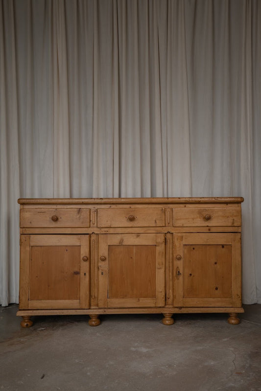 Antique Three-Drawer Three Door Sideboard - IDYLL MANOR