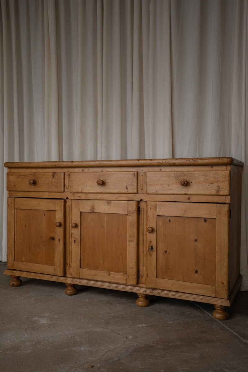 Antique Three-Drawer Three Door Sideboard - IDYLL MANOR