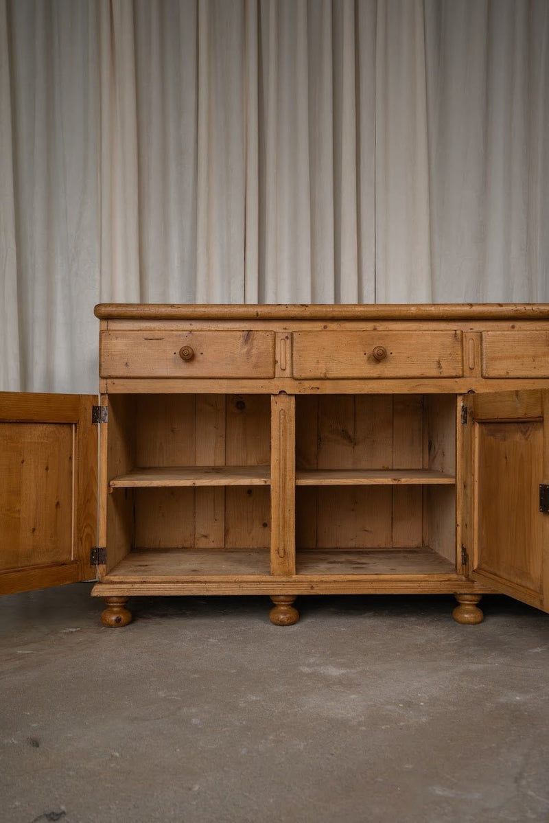 Antique Three-Drawer Three Door Sideboard - IDYLL MANOR