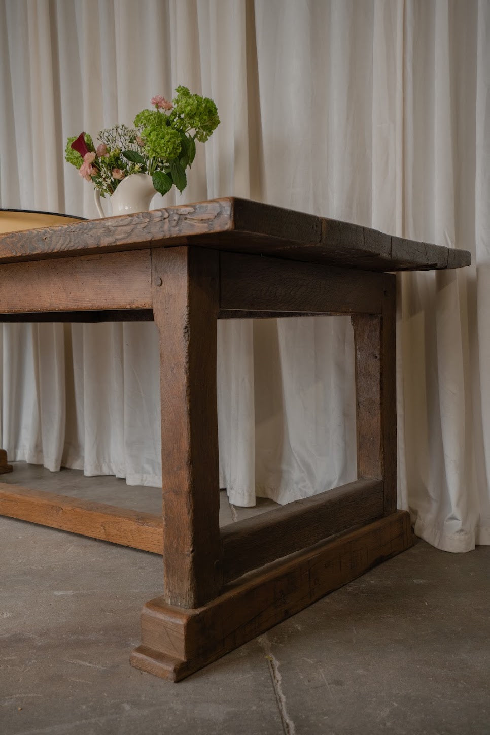 Large Victorian Trestle Dining Table | 7-Foot Farmhouse Table