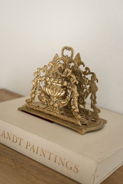 Victorian Gilt Bronze Letter Keep