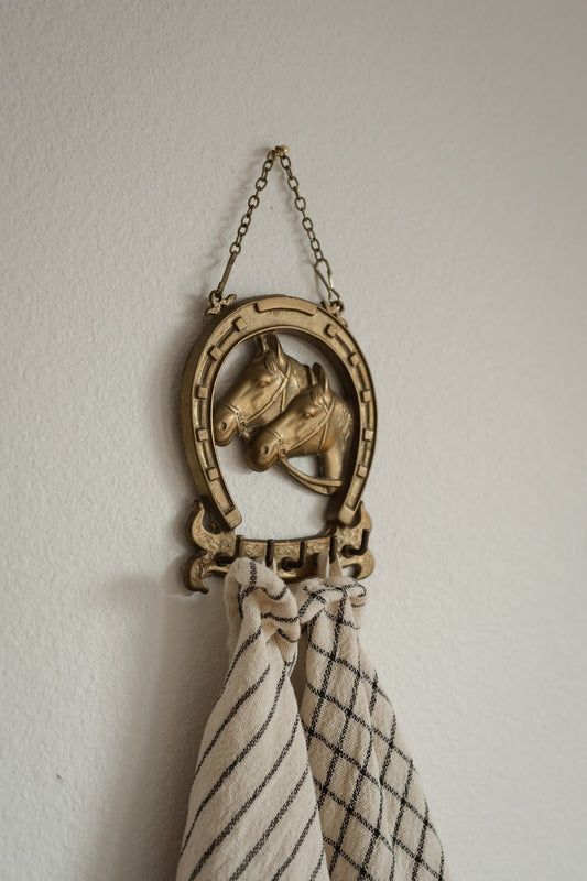 Brass Horseshoe Key Holder