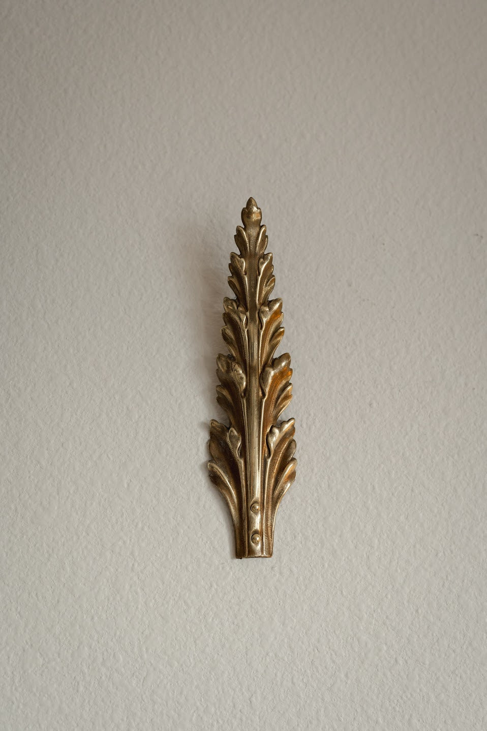 Brass Leaf Wall Ornament