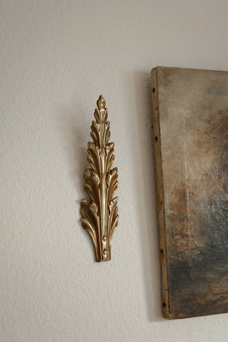 Brass Leaf Wall Ornament - IDYLL MANOR