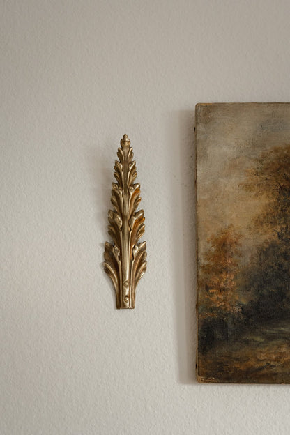 Brass Leaf Wall Ornament