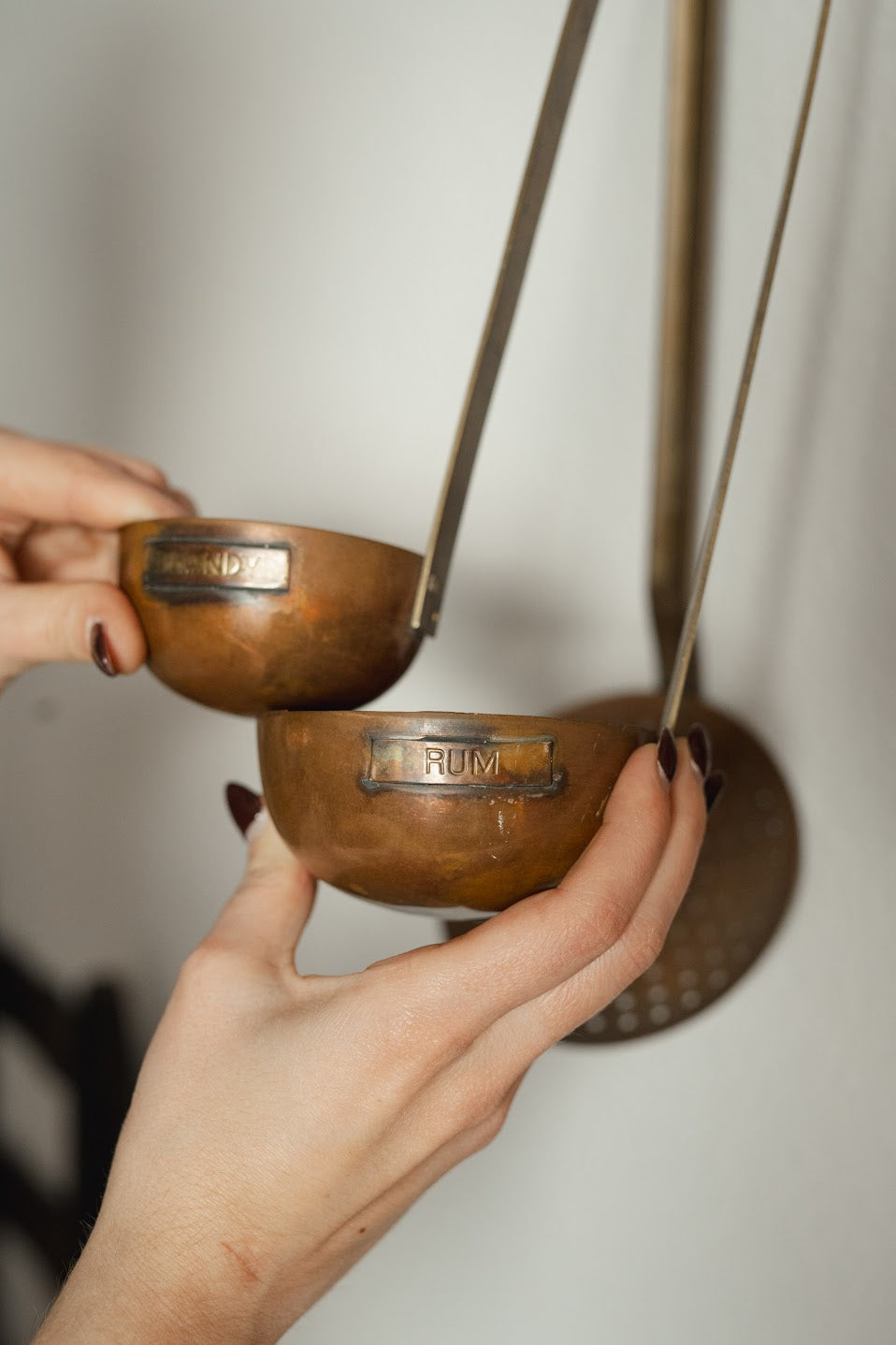 Antique Copper Kitchen Tools Set