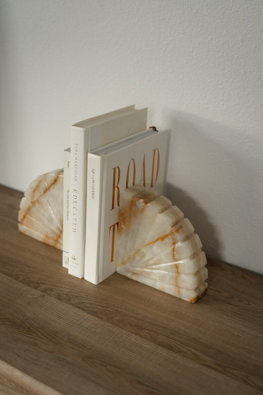 Italian Onyx Book Ends