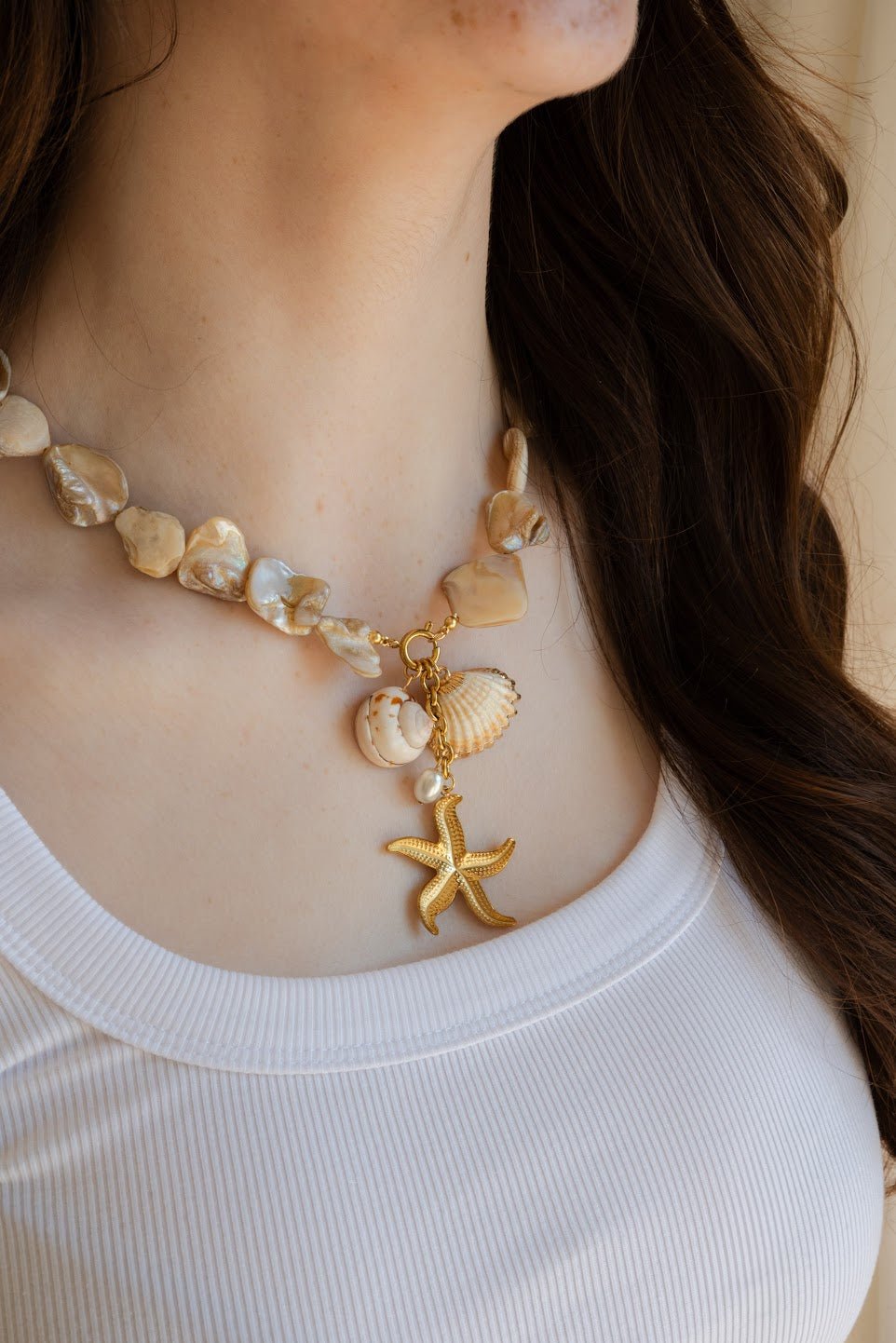 Seaside Shell Necklace | Statement Necklace - IDYLL MANOR