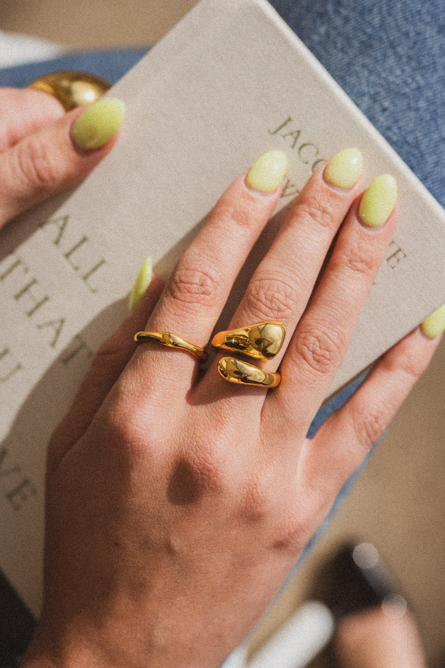 Water Drop Chunky Ring