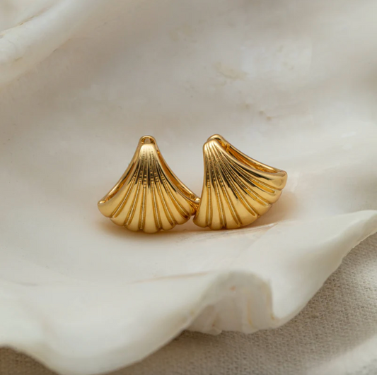 Scallop Fan Earrings