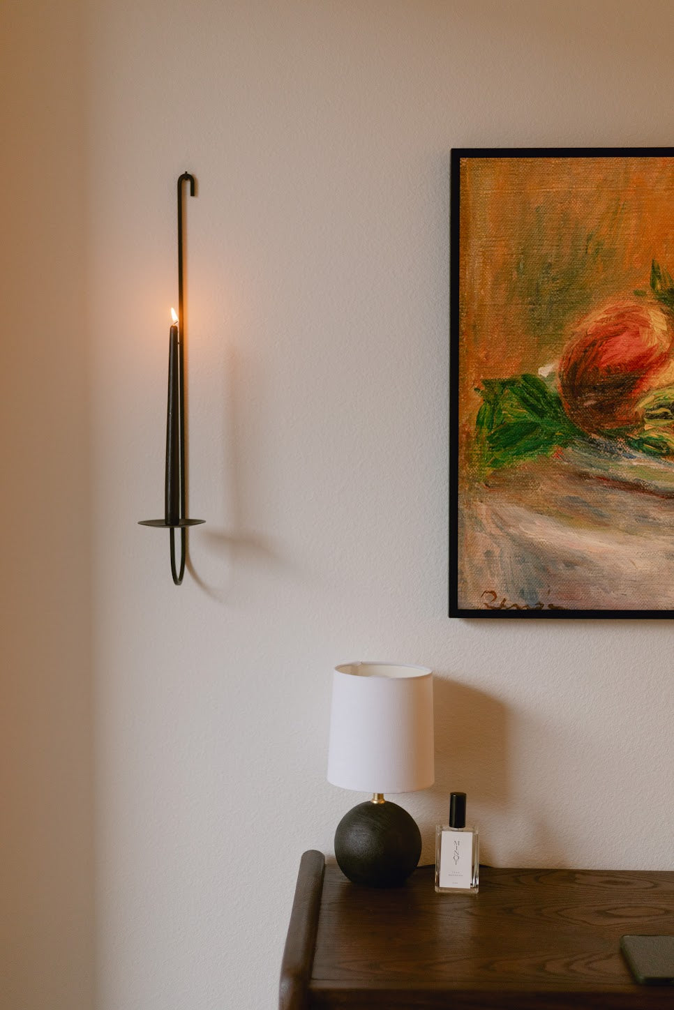 Single Arm Iron Sconce