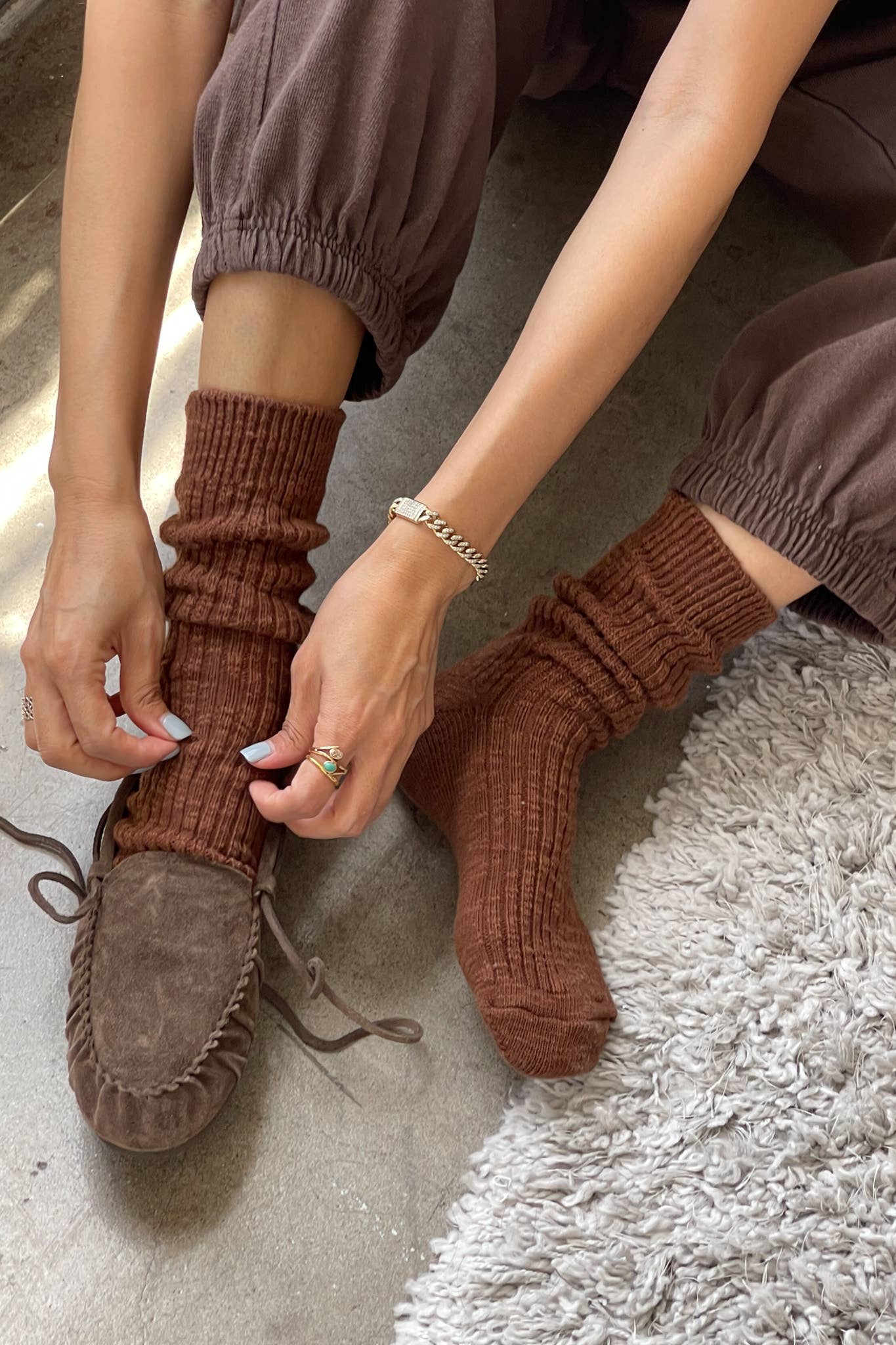 Cottage Socks | Flax - IDYLL MANOR
