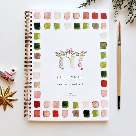 Christmas Watercolor Workbook - IDYLL MANOR