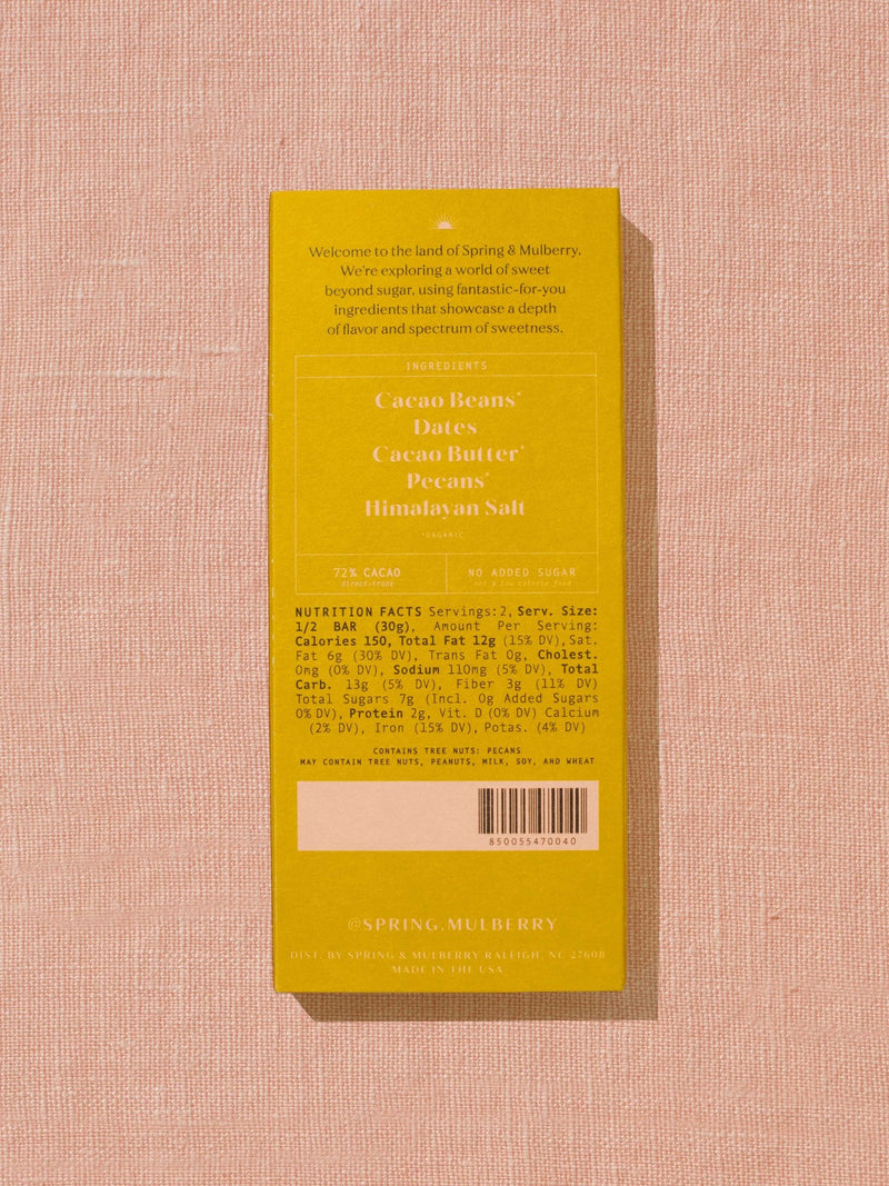 Pecan Date | Organic Dark Chocolate - IDYLL MANOR
