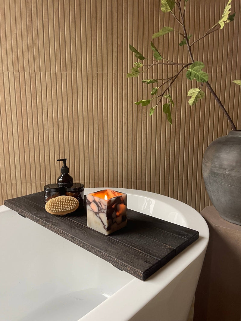 Calacatta Viola Marble Non Toxic Candle | Santal 33 Inspired - IDYLL MANOR