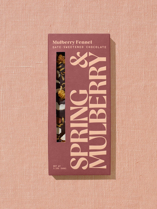 Mulberry Fennel Date | Organic Dark Chocolate - IDYLL MANOR