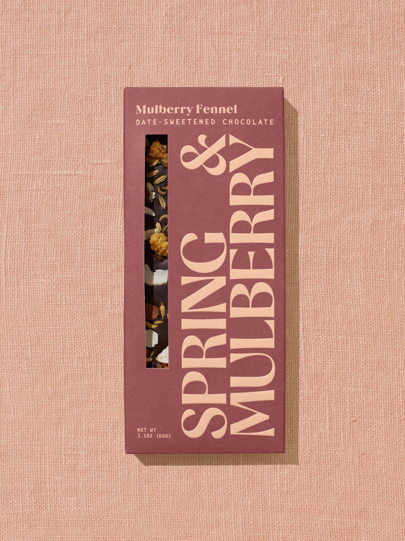 Mulberry Fennel Date | Organic Dark Chocolate - IDYLL MANOR