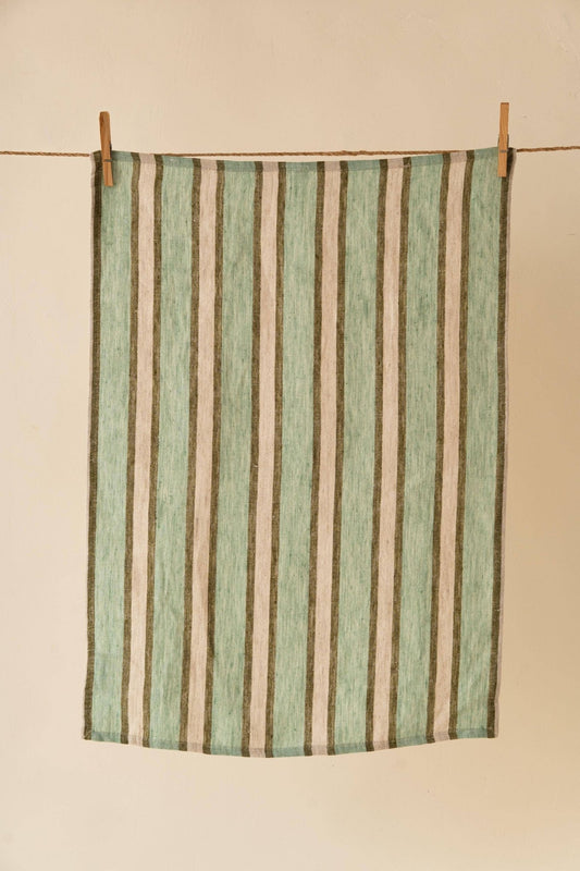 Linen Sylph Kitchen Towel | Green - IDYLL MANOR