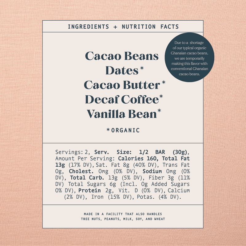 Coffee Date | Organic Dark Chocolate - IDYLL MANOR