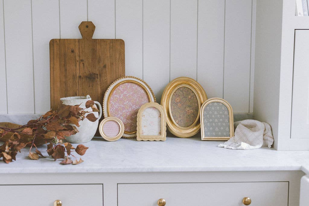 Gold Oval Photo Frame | Large - IDYLL MANOR