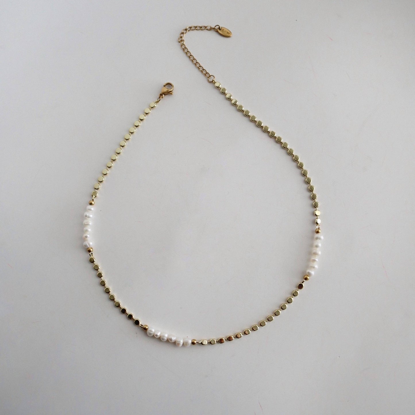 Adeline Pearl Choker Necklace - IDYLL MANOR