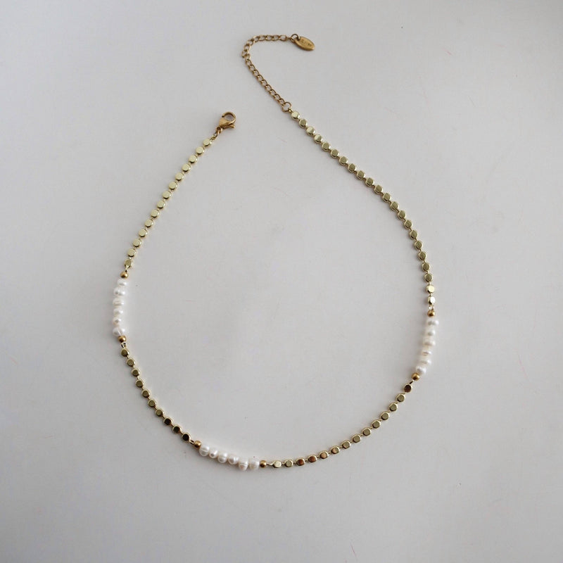 Adeline Pearl Choker Necklace - IDYLL MANOR
