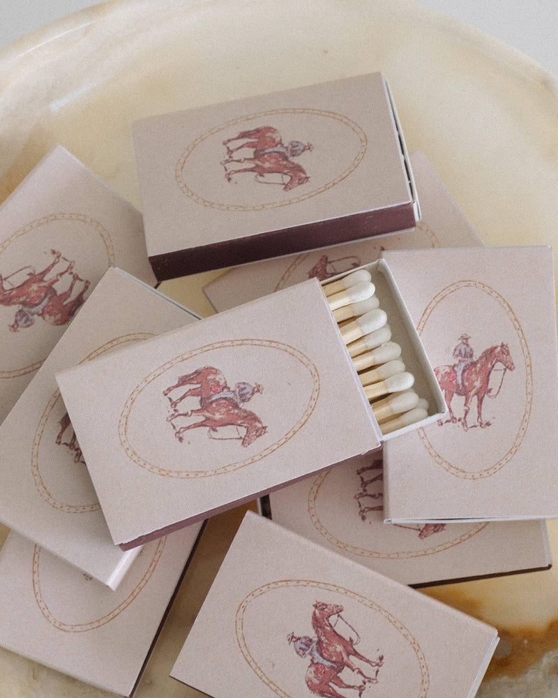 Western Cowboy Matchbox - IDYLL MANOR